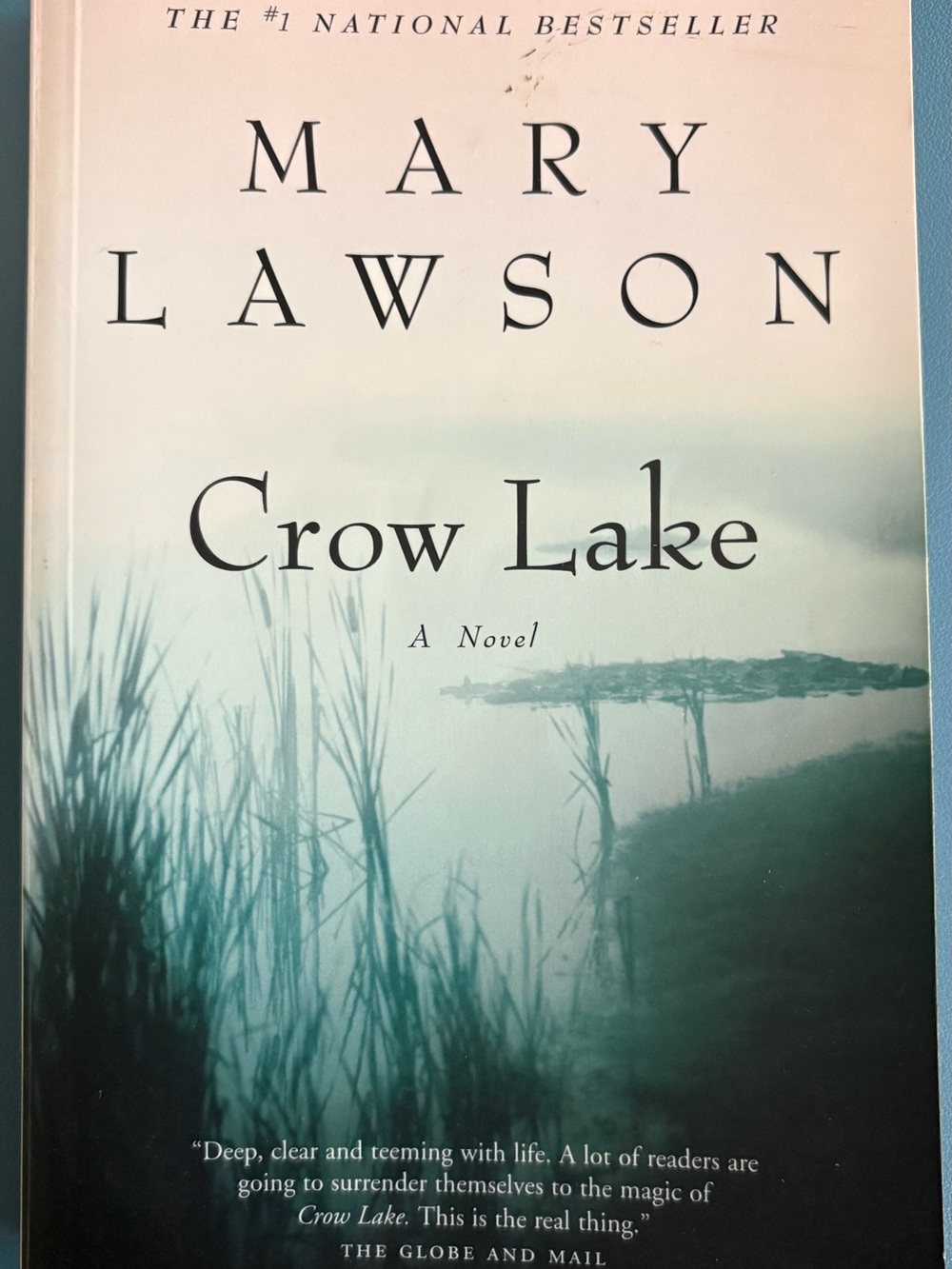 Crow Lake by Mary Lawson - Teal/Blue Cover